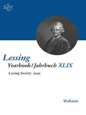 cover image of Lessing Yearbook/Jahrbuch XLIX, 2022